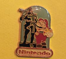 Nintendo Pin - Mario & Wilhelm Tell Pin/Anstecker - Selten!