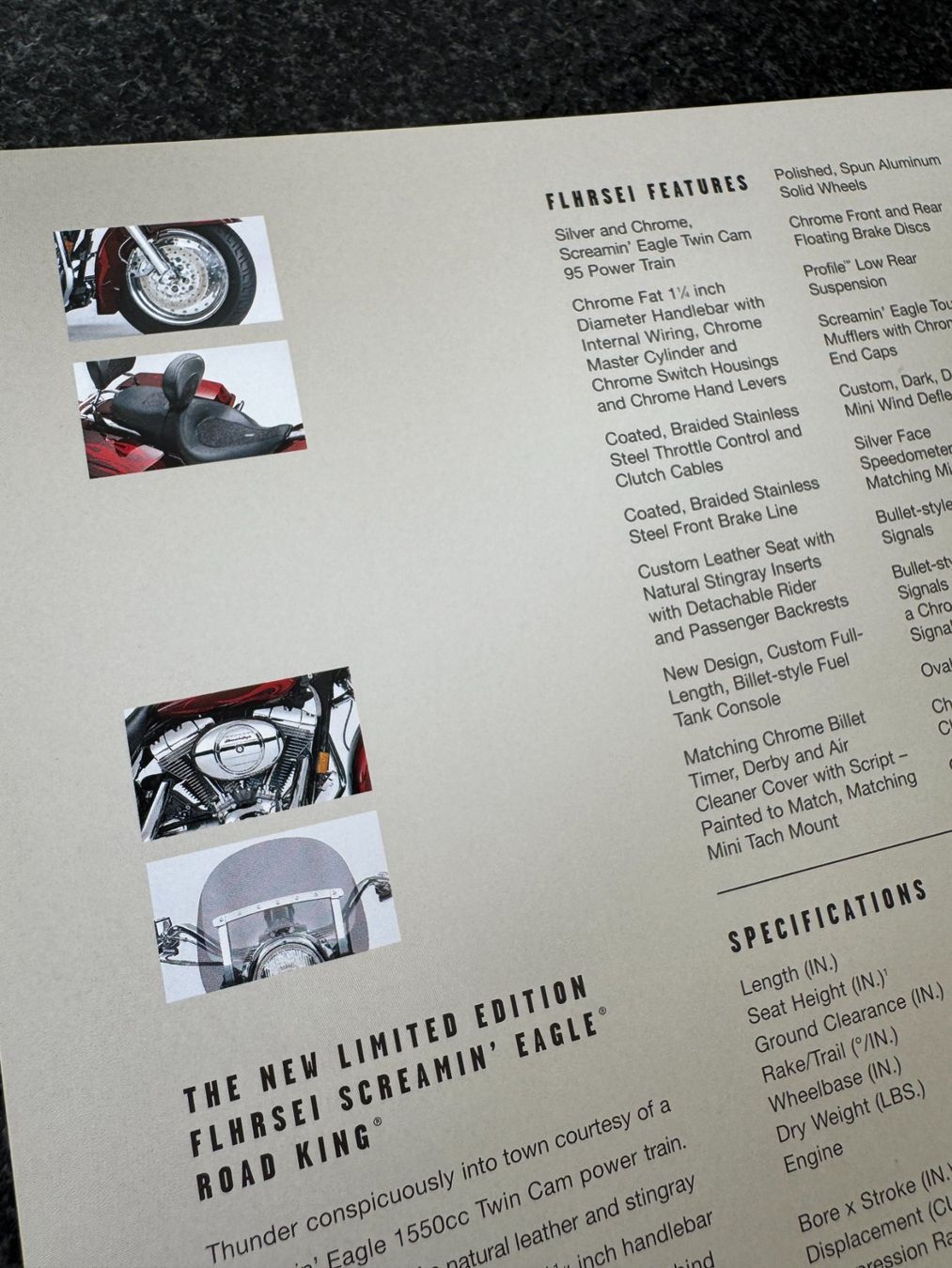 Documenti: Harley-Davidson Screamin Eagle, Road King Prospekt, 2003 – Usato da Niederhasli venduto da Berno 2