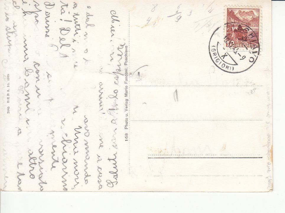 Cartoline postali: Poschiavo 1943 – Usato da Bürglen TG venduto da StampGraf 1