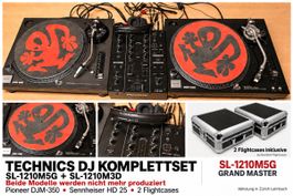 Technics SL 1210 M5G Grand Master + M3D Plattenspieler DJ Se