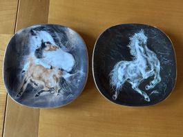 Rosenthal Sammelteller Hans Erni Pferde Set 8 Stück