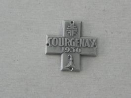 Abzeichen Brosche Medaille Courgenay Jura JU 1936 Turnfest