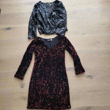 Pailetten Blazer Jacke + Kleid, Gr. M,  neu! (Artn.53)
