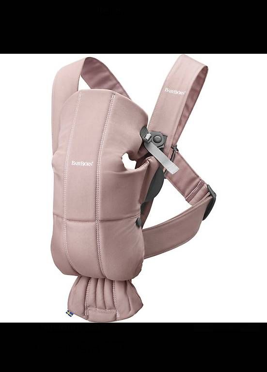 Marsupi portabebè: BabyBjörn Mini Woven Carrier, Rosa – Usato da Zürich venduto da DJPJ01