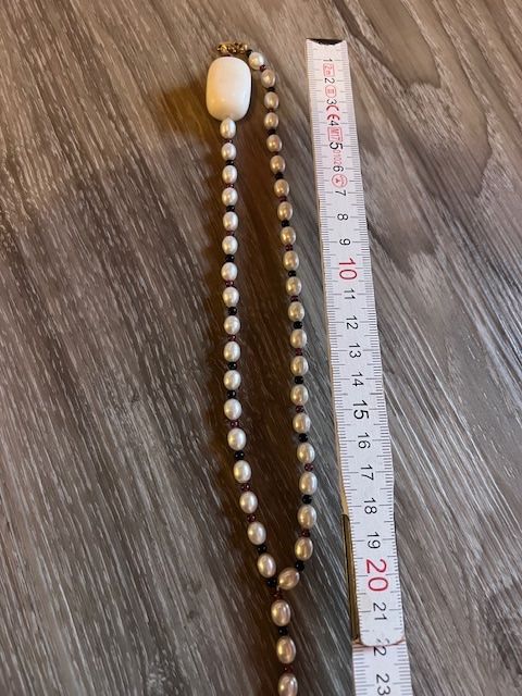Catenine: 585 Schöne Perlen Kette mit Stempel – Usato da Neerach venduto da romiping 7