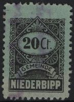 20 Ct. Fiskalmarke der Gemeinde NIEDERBIPP