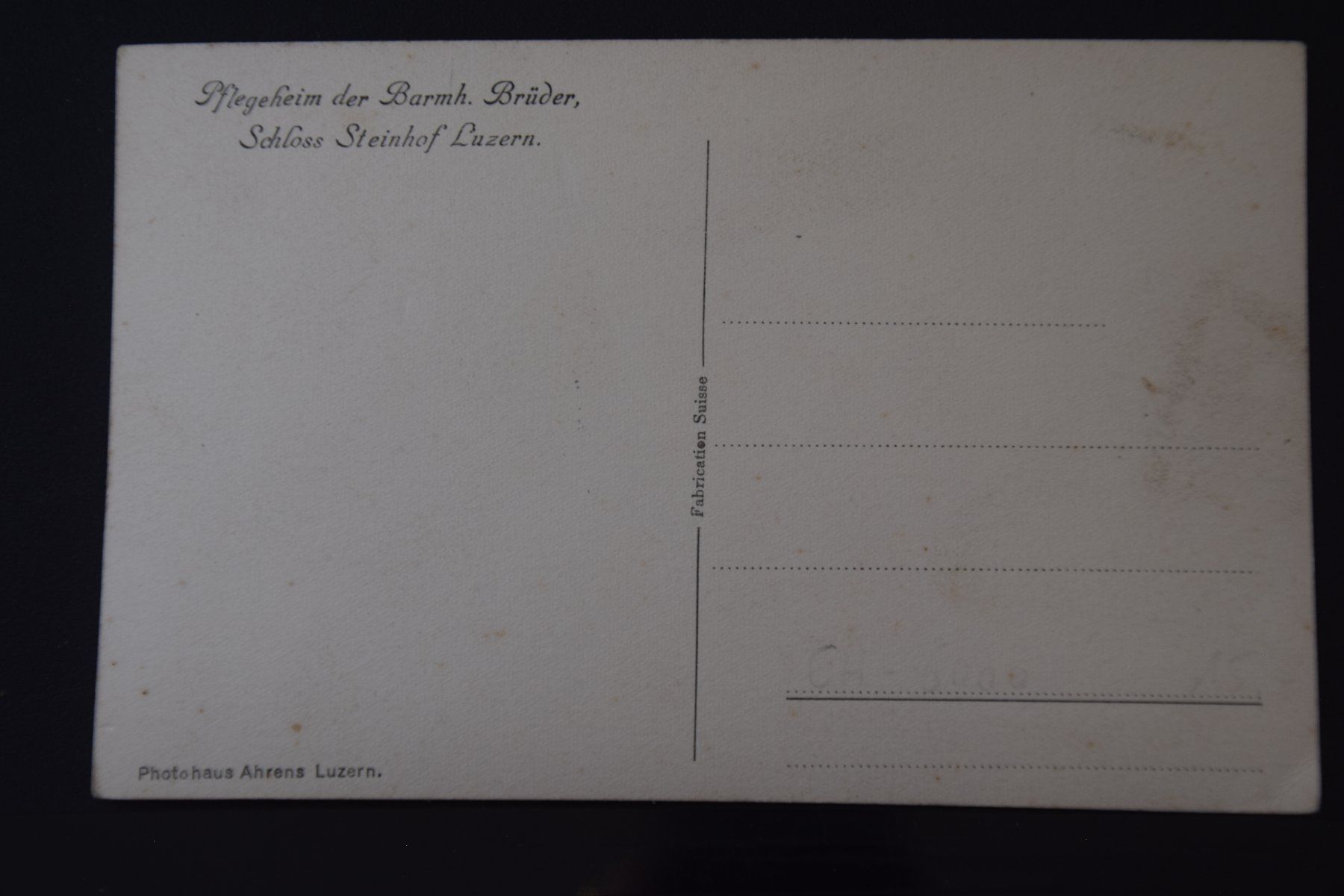 Cartoline postali: AK Luzern, Pflegheim Steinhof – Usato da Luzern venduto da CH2018 1