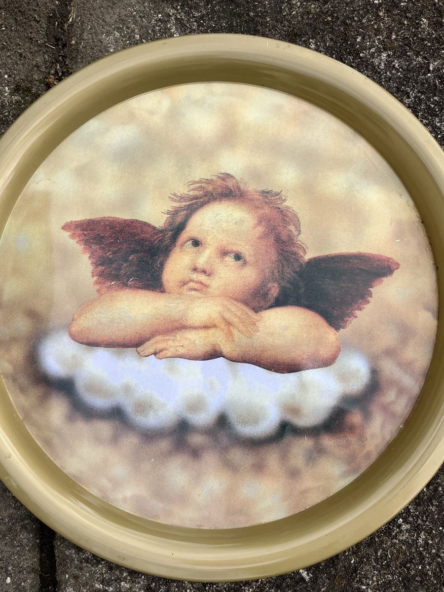 Piatti di portata: 2x Vassoi Vintage Madonna Sixtina – Usato da Winterthur venduto da Unik_vintage_001 2