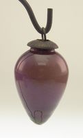 Weihnachtskugel Glaspendel Biedermeier Stil massiv Glas