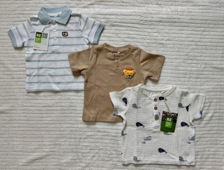 3x Baby T-Shirt Gr. 62/68