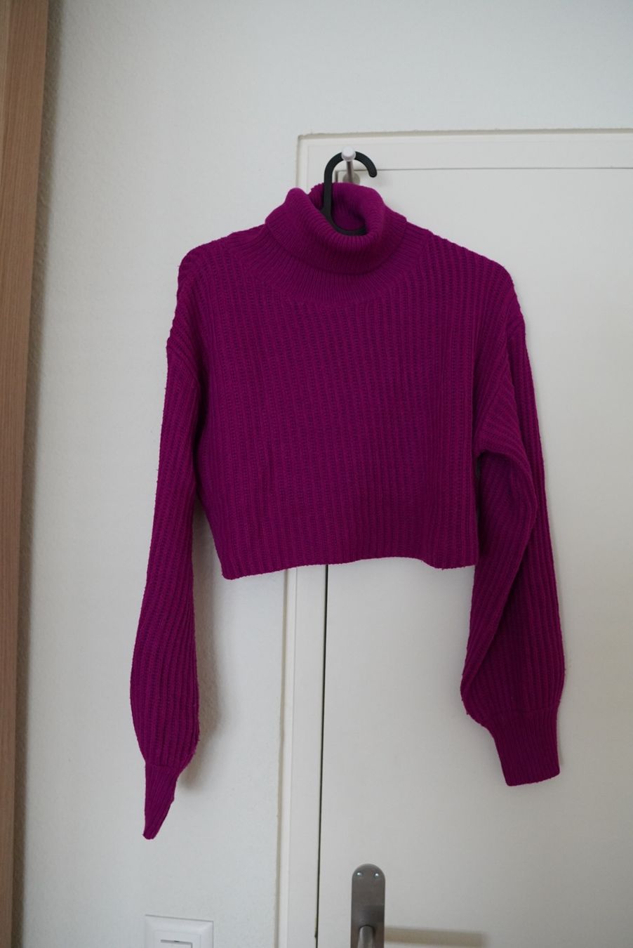 Pullover & Sweatshirts: Pull court col roulé violet – Taille S – Gebraucht aus Onex von Magou_31 3