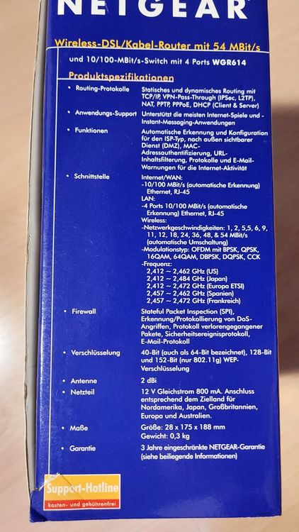 Netgear Modems & Router: NETGEAR Wireless DSL Cable router, 4 Port swich, 54MBit/s – Gebraucht aus Brig von Mike69 1