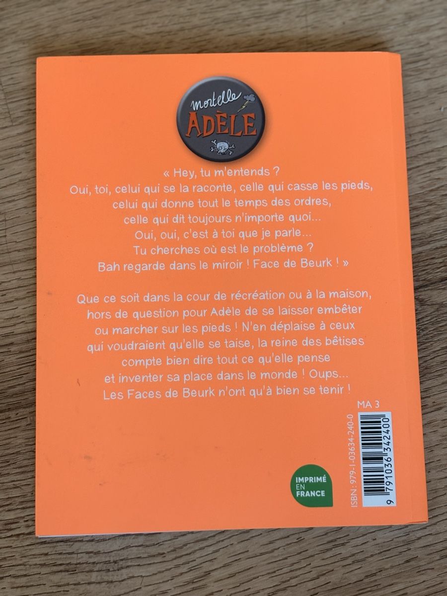 Libri: Adèle - face de beurk – Usato da Valeyres-sous-Montagny venduto da jdorine82 1