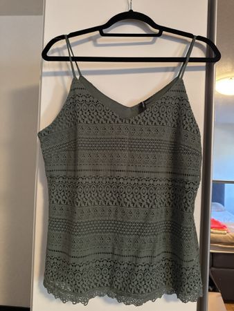 VERO MODA Top, Gr. L, Olivgrün, Sommer Look, neuwertig!