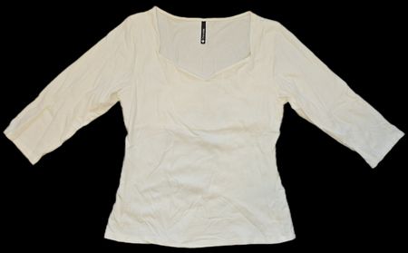 Chicoree Shirt 3/4arm weiss Gr L (klein geschnitten, eher M)