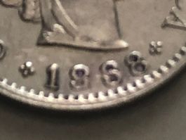 5 Rp. 1968 vermtl. auf 1888 abgeändert ???