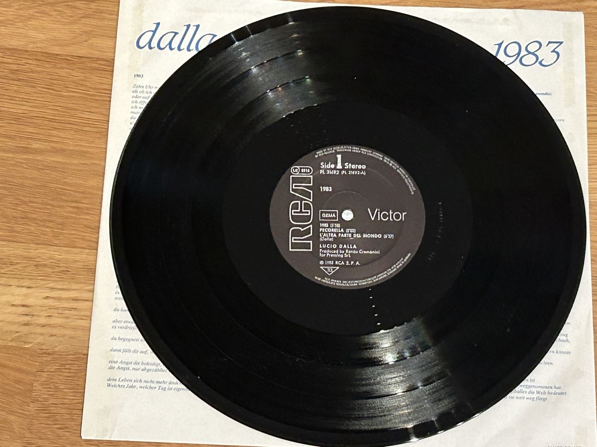 Schallplatten: Lucio Dalla. 1983 – Gebraucht aus Faulensee von Mizuno06 6