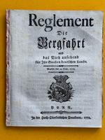 Reglment Die Bergfahrt und das Vieh ansehend 20. Febr. 1772