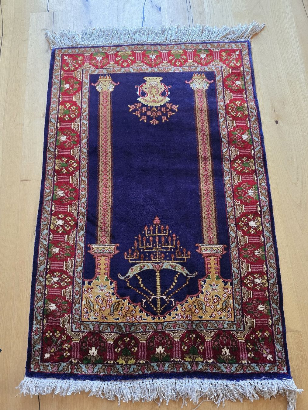 Tappeti: Gebetsteppich blau mit Muster, tolle Farben – Usato da Kestenholz venduto da _Nostalgia_ 7