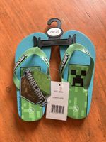 Minecraft Badeschuhe / Flip Flops, Grösse 29/30, Neu!