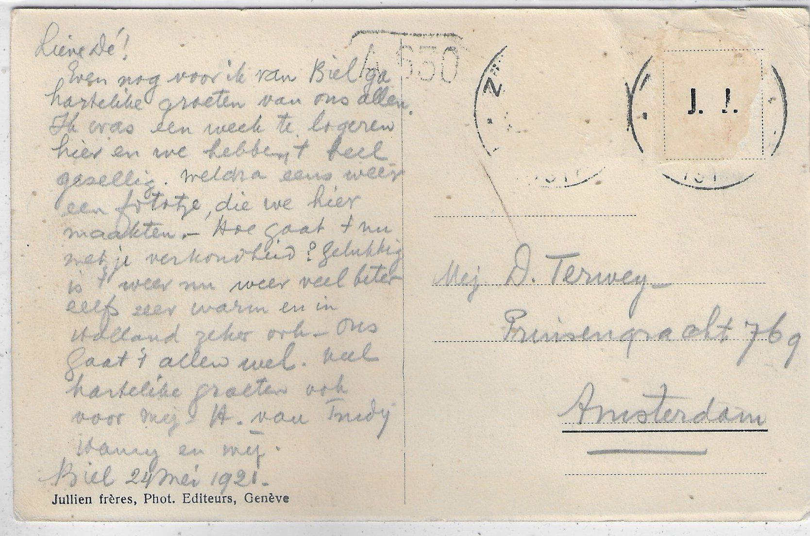 Cartoline postali: Biel-Bienne - Pavillon Felseck et le Lac – Usato da Ettingen venduto da Kartenplanet 1