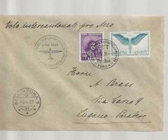 lettre poste aérienne Zurich-Bellinzona J86 et F10