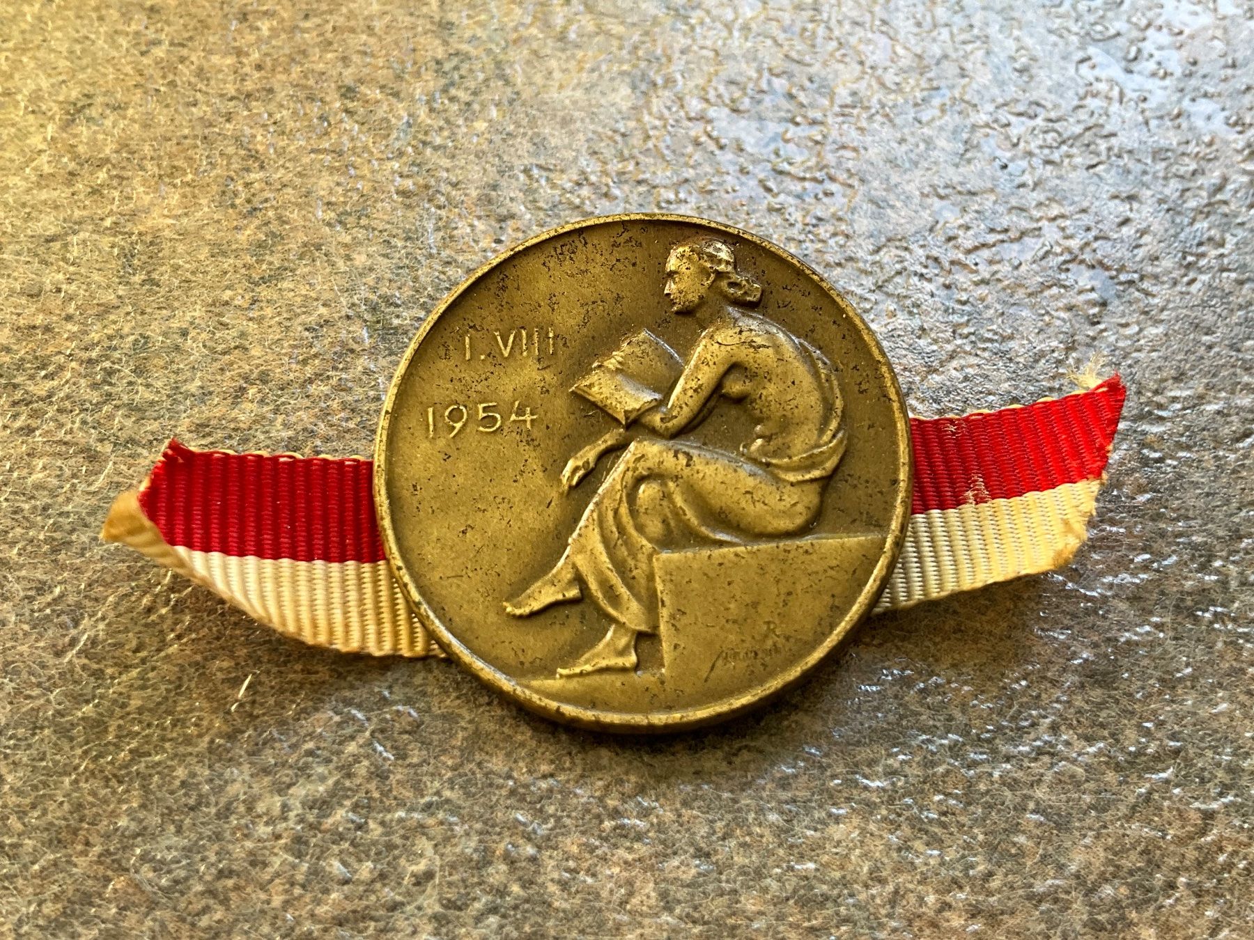 Placchette & Badge: 1. August Abzeichen 1954, Sammlerstück – Usato da Basel venduto da elster1986