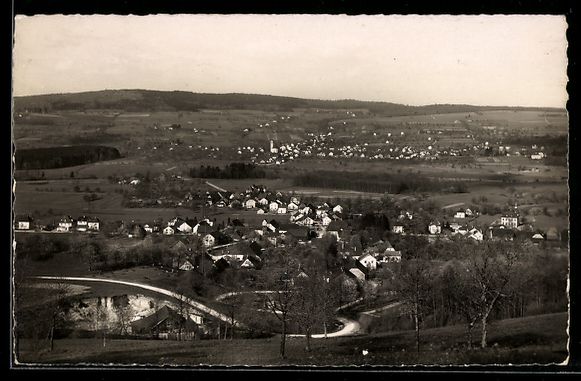 Cartoline postali: Boniswil /Aargau, Totalansicht mit Panor – Usato da Berlin venduto da bartko-reher