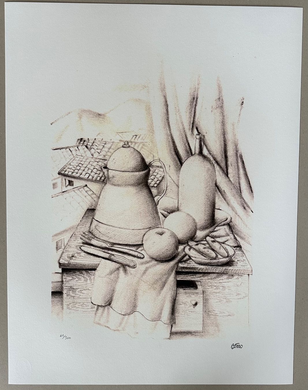 Dipinti: Fernando Botero: Frühstück 42/300 – Nuovo (secondo la descrizione) da Meilen venduto da Smgdesign