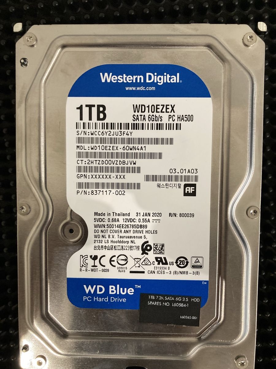 Western Digital Disques durs: Western Digital 1Tb Harddisk – D'occasion à Flawil par rcnkr 1