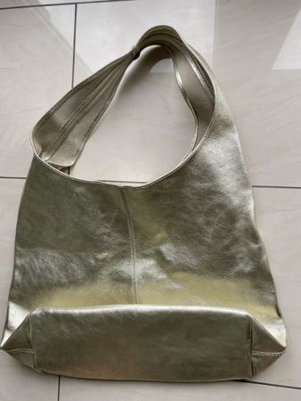 Tasche, Shopper, NEU, gold