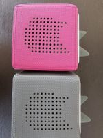 Toniebox pink und grau mit Ohren und Ladestation