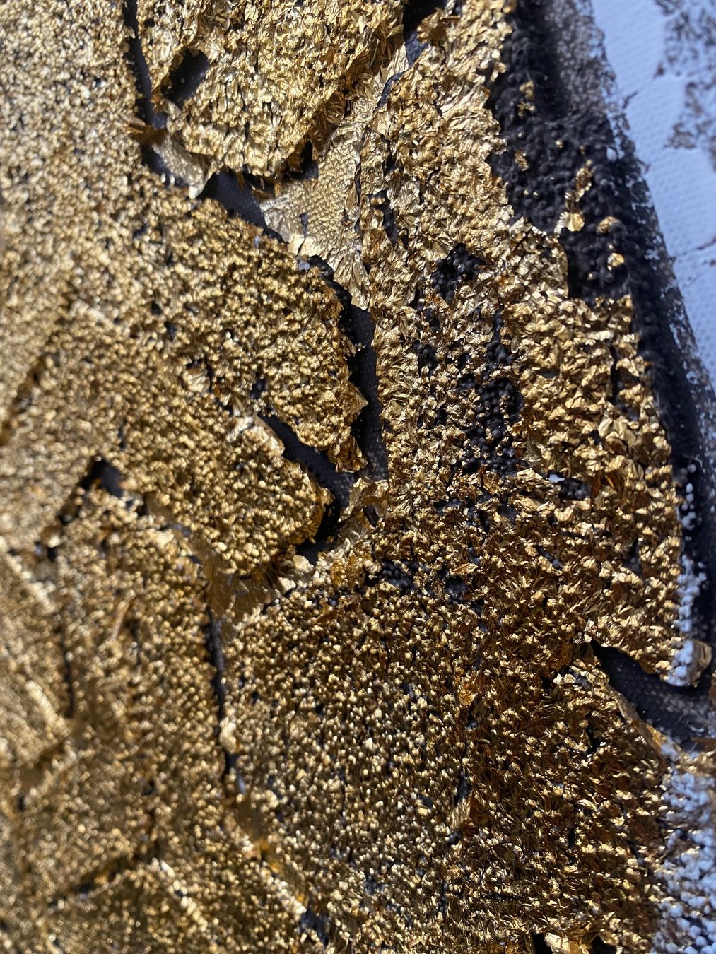 Dipinti: Goldiges Wandbild  90 x 90 cm – Usato da Dietikon venduto da Enio1 1