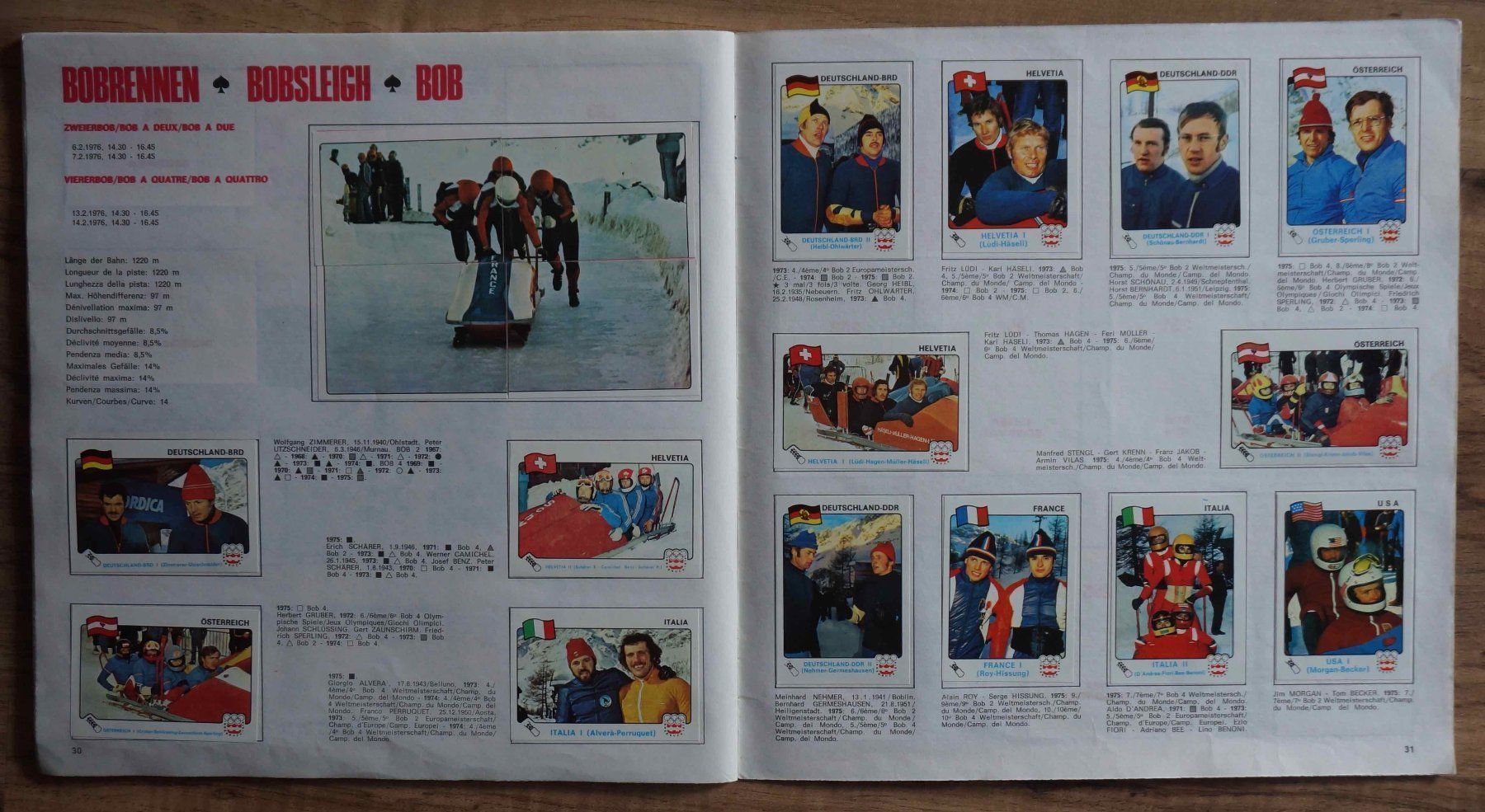 Panini Alben: Panini-Album Innsbruck 76 – Gebraucht aus Schindellegi von woneschi 9
