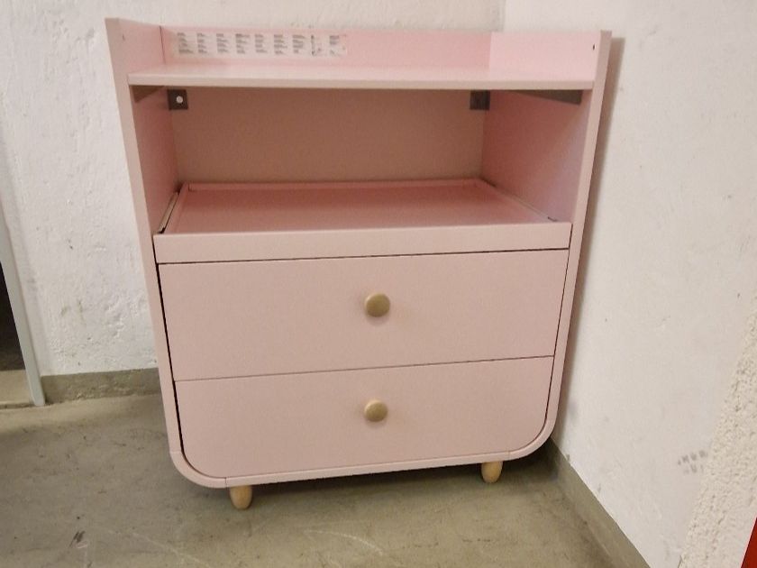 Ikea Kommoden: Kommode rosa mit 2 Schubladen guter Zustand – Gebraucht aus Neuhausen von nic_f8xw