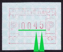 ATM 7_Abart "SCHÖNER JUSTIERFEHLER Variante 3" !__0045 **