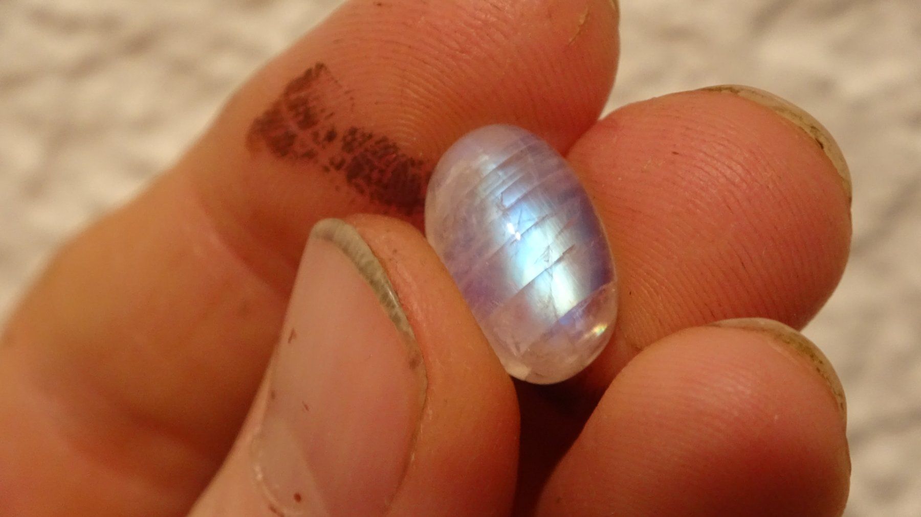 Pietre preziose: 7.3ct Blue Moonstone – Nuovo e nell'imballaggio originale da Bévilard venduto da Yougems 1