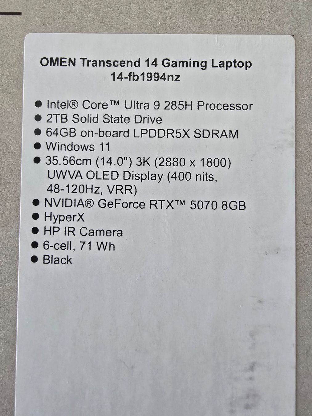 Hewlett Packard Notebook: Laptop Omen HP 14 – Nuovo (secondo la descrizione) da Oberbüren venduto da 2013luna 3