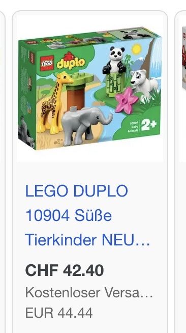 Giocattoli: Duplo Lego, süße Tierkinder – Usato da Burgdorf venduto da kunterbunts01 1