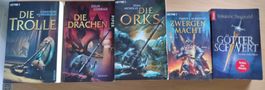 5x Fantasy Orks, Trolle, Zwerge, Götter, Drachen