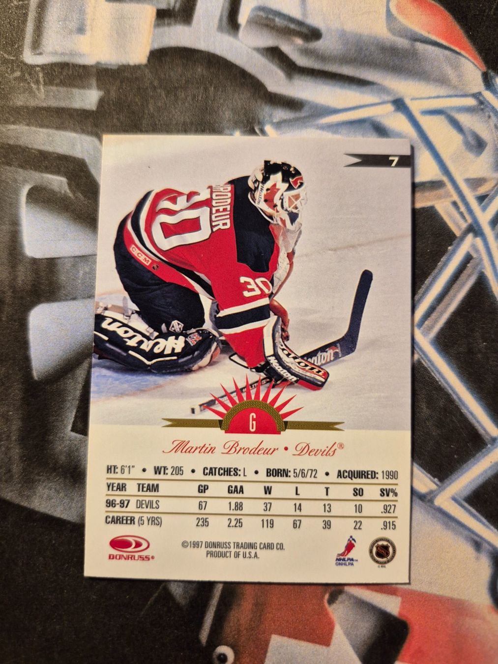 NHL Carte collezionabili: NHL Martin Brodeur New Jersey Devils – Usato da Treiten venduto da Sauber73 1