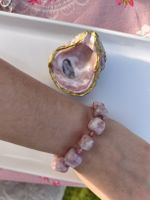 Lepidolith (Purple Mica) Echtstein Armband ca. 6cm