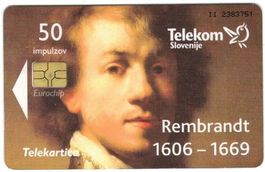 Telefonkarte Slowenien Rembrandt