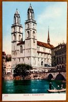 Zürich - Grossmünster - Timbre superbe - AK
