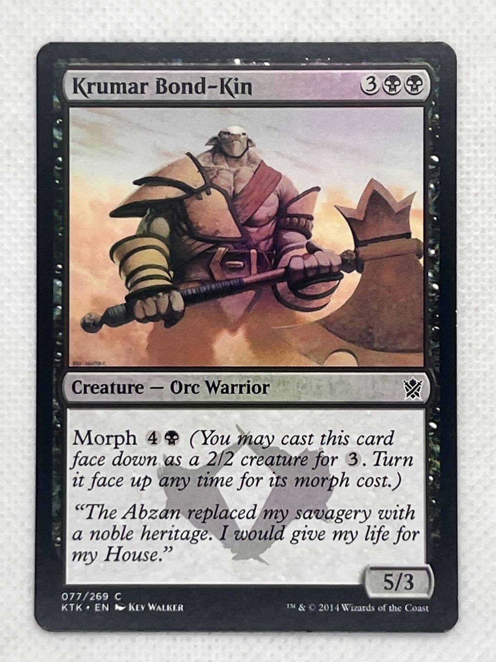 Magic The Gathering Cartes à collectionner: MTG Krumar Bond-Kin KTK 077 Englisch Common – D'occasion à Hinterkappelen par Kim1992