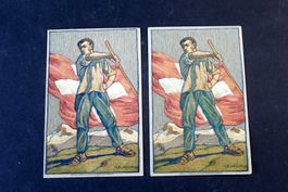 2x BUNDESFEIER - POSTKARTE, 1912. Gelaufen & ungelaufen