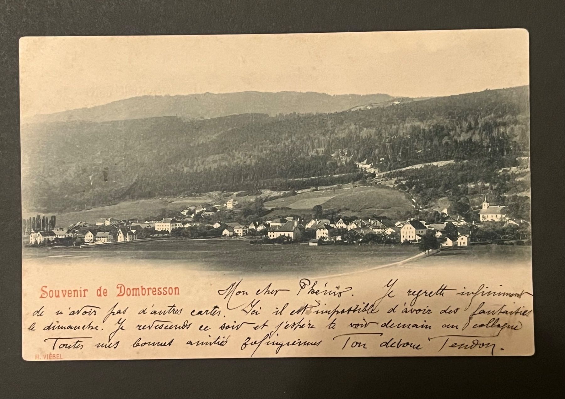 Cartoline postali: Carte postale DOMBRESSON – Usato da Dombresson venduto da joe_7p65