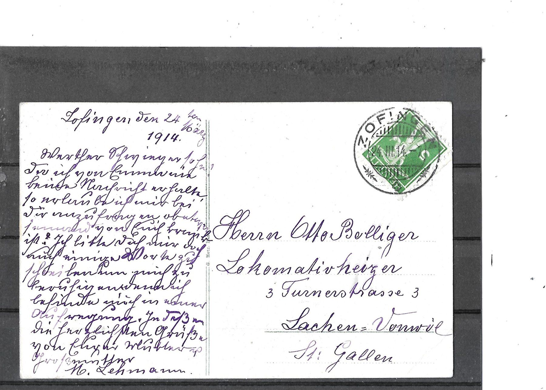 Cartes postales: AG Zofingen 1914 Rathausgasse – D'occasion à Schocherswil par Wilare 1