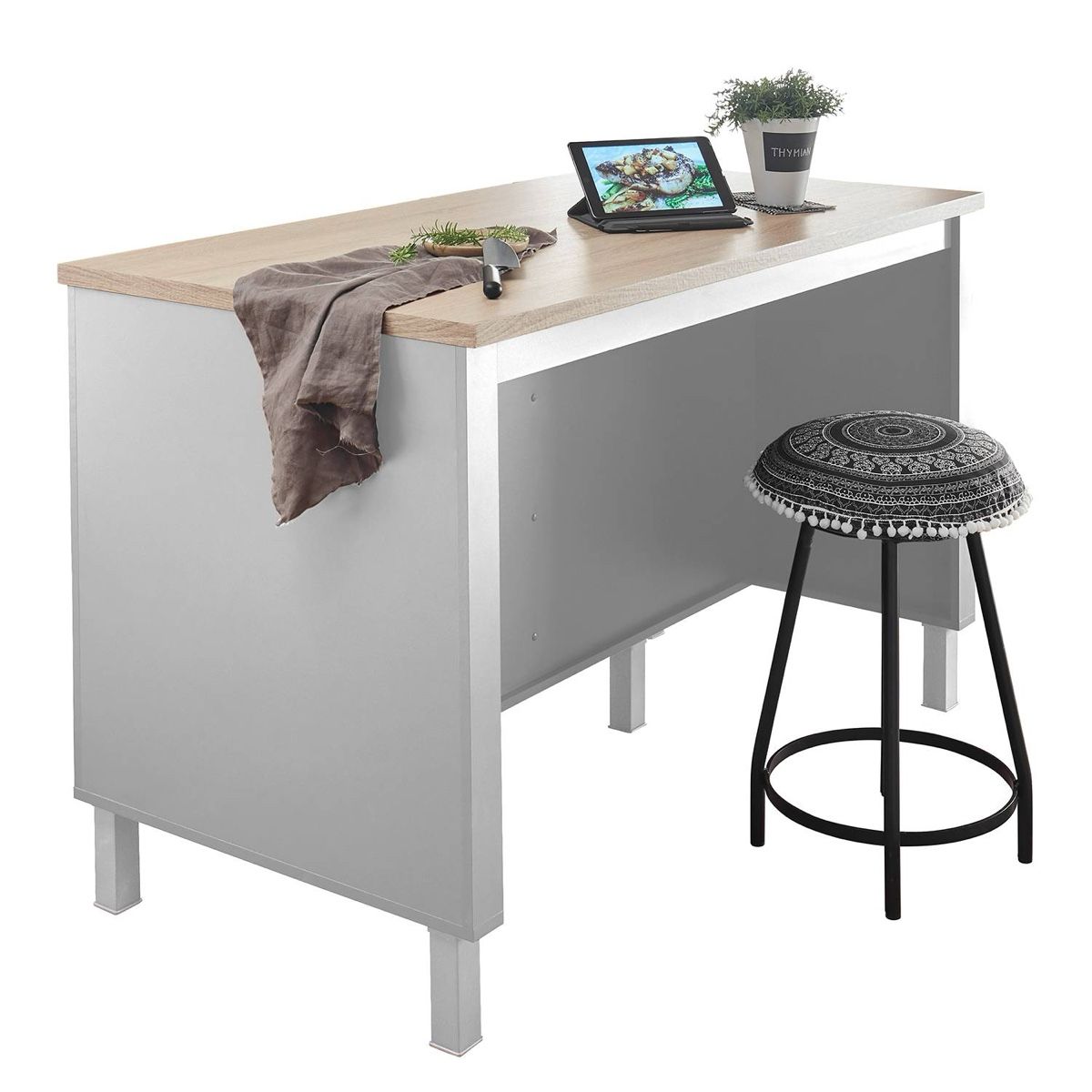 Cucine complete: Kücheninsel Kawola Mattweiss – Nuovo e nell'imballaggio originale da St. Gallen venduto da SG_CH1 5
