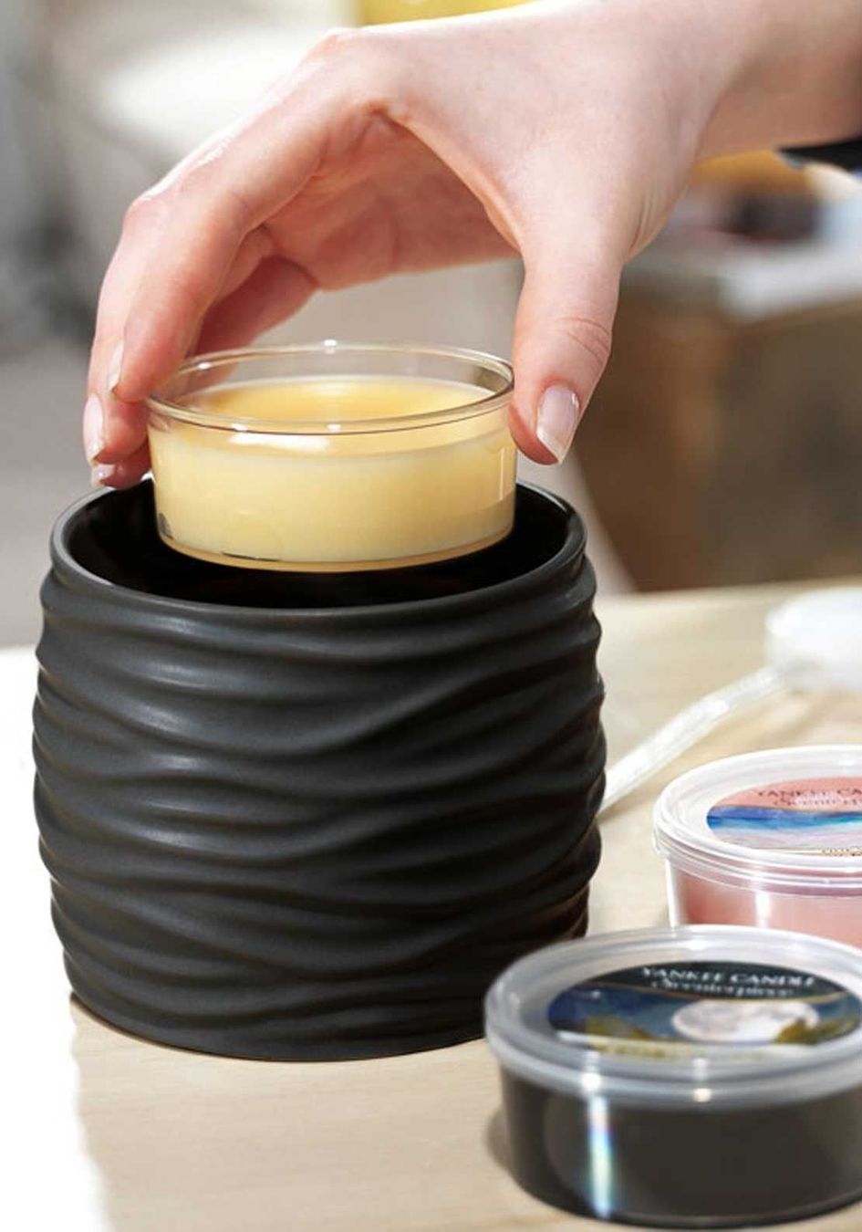 Yankee Candle Candele: Yankee Candle Frosty Gingerbread Melt Cup – Nuovo e nell'imballaggio originale da Langwiesen venduto da rtWebshop 1